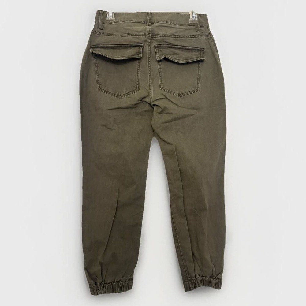 NWT Express Womens Olive Green High Rise Cropped Utility Jogger Pants Size 12 - Picture 3 of 6